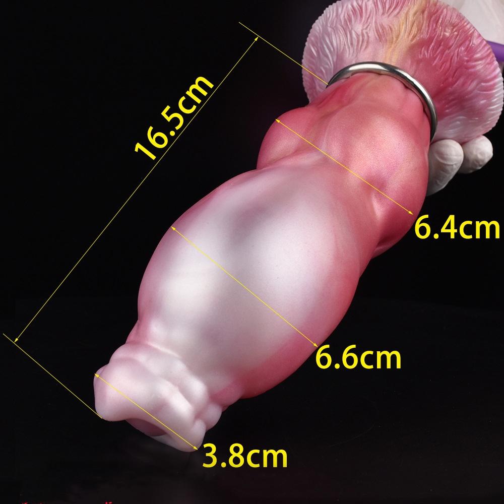 Inflatable Dildos Large Female Masturbator Penis 16.5*6.6cm Gay Anal Expansion Simulated Animal Dildos Bear/Dog