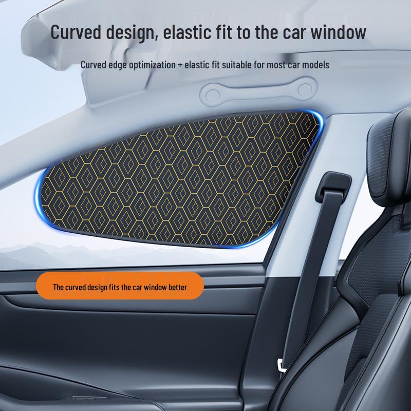 Car Sunshade Heat Insulation Curtains - Opaque Electrostatic Sun Visor