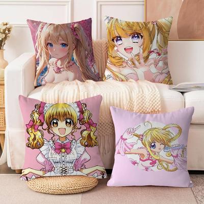 Mermaid Melody Anime Pichi Pitch Cushion Cover Polyester Sofa Cushions Decorative Throw Pillows Home Decoration Pillowcover