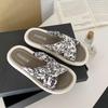 Women's 2025 New Style Flat Bottom Chinese-Style Summer Flip-Flops - Soft Surface Sandals for Pregnant Women