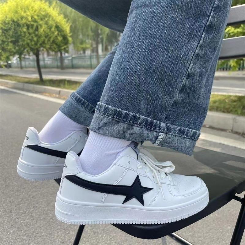 Fashion Women Casual Sneakers Personalized Skateboard Flat Shoes Fashion Women Running Shoes Female Tennis Trainers White Walking Shoes