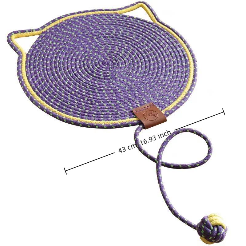 Round Shape Cat Scratcher Mat Sofa Furniture Protector Claw Care Cat Scratching Board Pet Supplies For Indoor