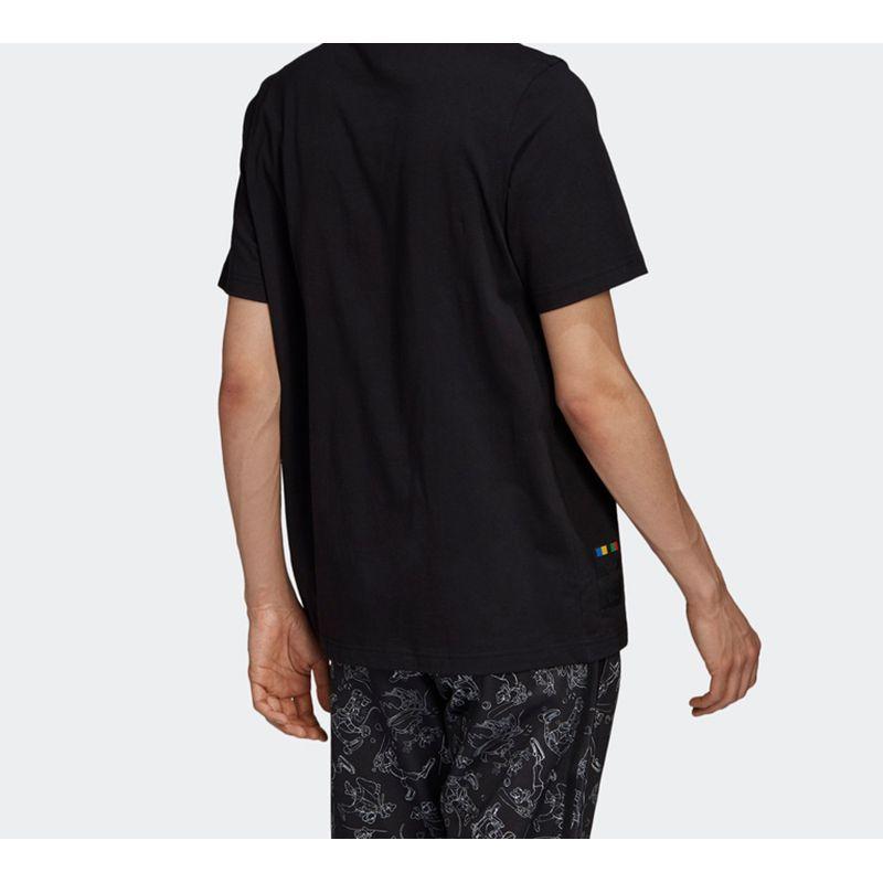 Adidas X Disney Goofy Logo Short Sleeve T-Shirt Men Tops Black GD6024