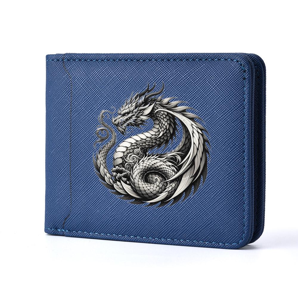 Men's Large Capacity PU Leather Wallet Slim Multi-Card Slot Short Wallet Youth Fashion Compact Organizing Money Holder