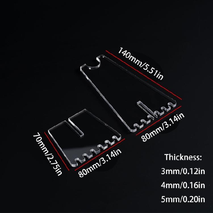 Clear Acrylic Bike Parking Rack Portable Floor Stand Light Weight Bike Support Stand for Adjusting Cleaning Repairing