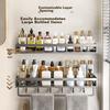 Baihan Bathroom Storage Rack, No Drilling Required, Wall-Mounted Hooks for Toilet, Washroom, Sink, Corner Shelf, Shower Room