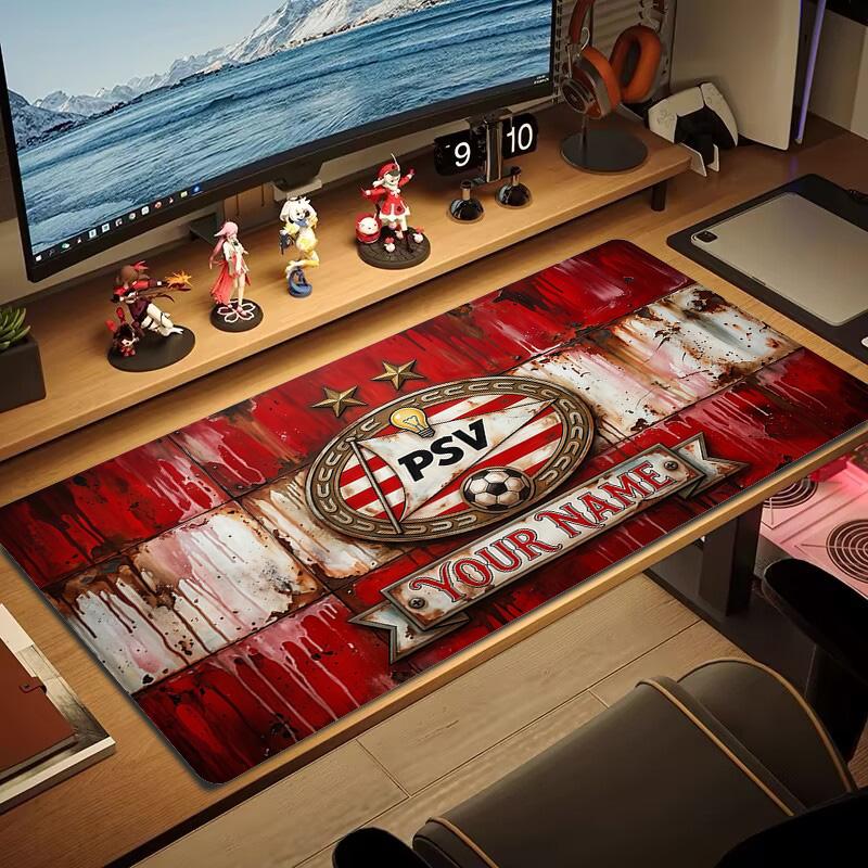 PSV Eindhoven Print  Cushion Non-slip Laptop Tablet Big Mousepad XXL Mat Mini PC Playmat With Lock edge