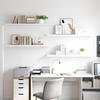 Floating Shelves Set 4 Pcs White 120 X 23.5 X 3.8 Cm MDF