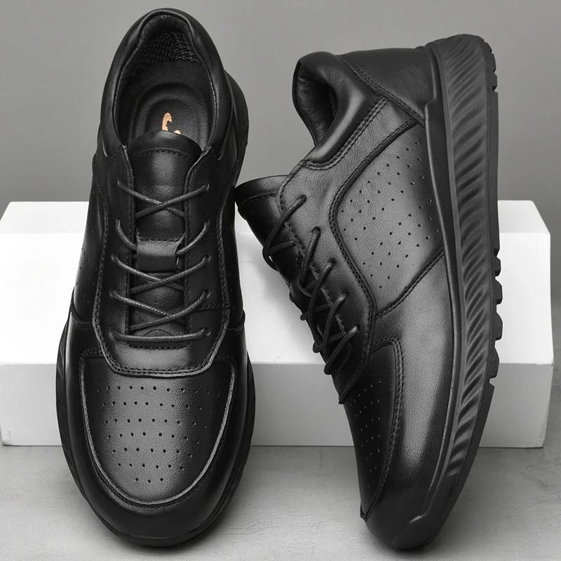 Модная повседневная обувь из натуральной кожи — фото 3