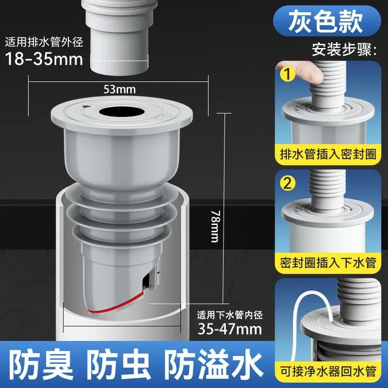Dish Bathroom Drainer Kitchen Drain Trap Sink Drains Filter Sewer Tub Cover Home Drainage Projects Siphon Accessories Bathtub