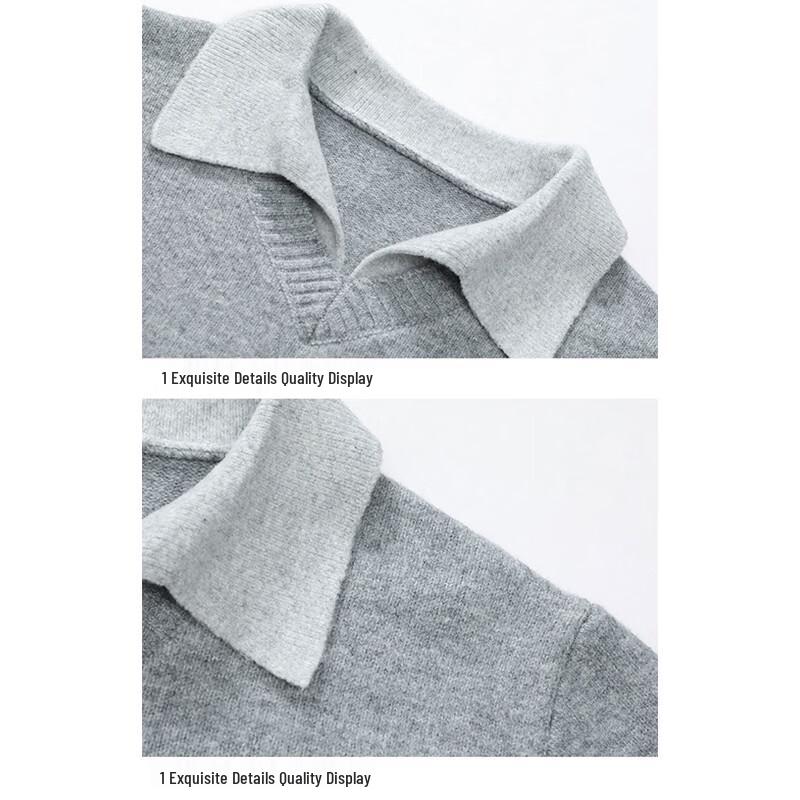 SNOOPY Men's Faux Two-Piece Pullover Knit Sweater