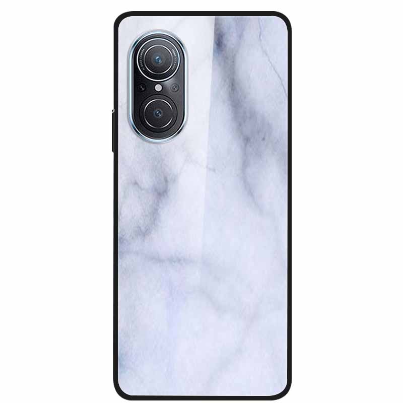 For Huawei Nova 9 10 Case Marble Tempered Glass Cover Hard Back Case For Huawei Nova9 10 SE Capa Nova10 Shockproof Funda Coque
