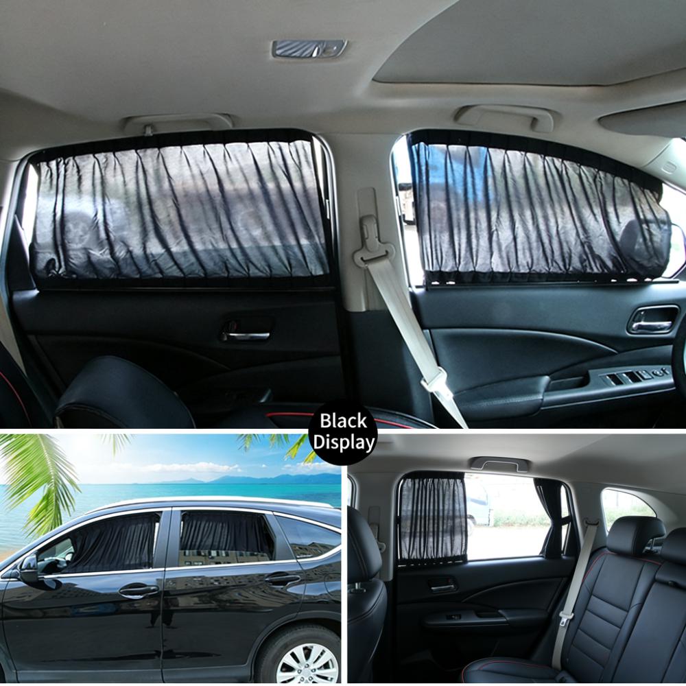 Car curtains, private sunshades, sun protection sunshades, retractable car privacy curtains, track type fabric windows