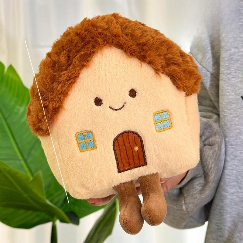 

Plush Toy Little House Childrens Playhouse Bedtime Pillow For Kids Grass House