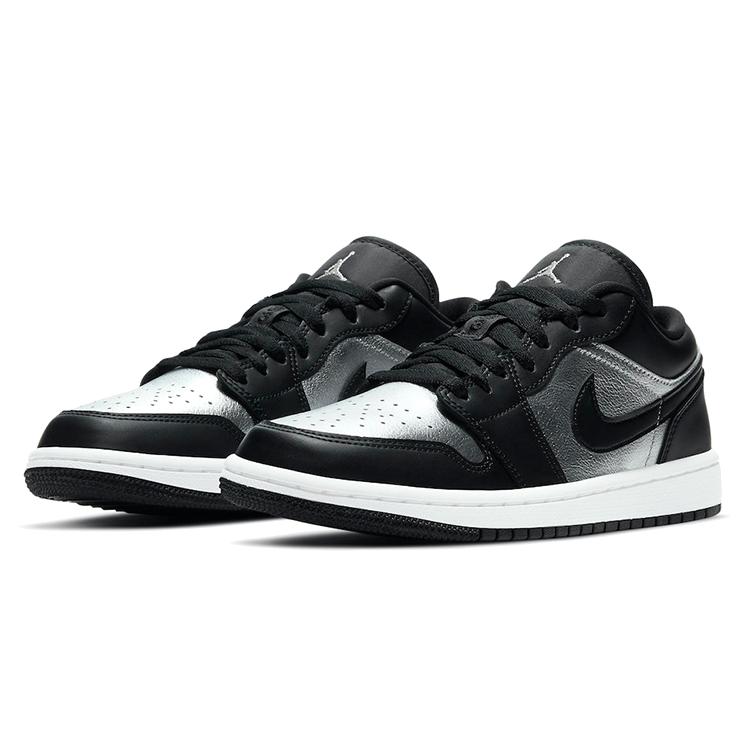 New JORDAN 1 Low Se Black Metallic Silver Women's DA5551-001