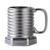 Shangqi Matte Electroplated Ceramic Coffee Mug Set