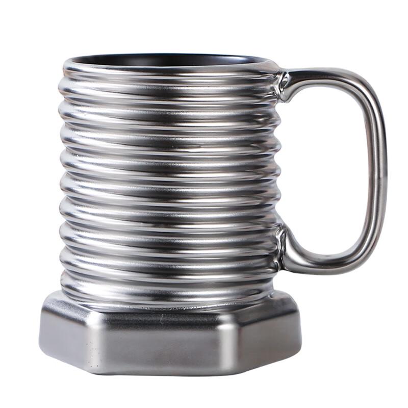 Shangqi Matte Electroplated Ceramic Coffee Mug Set