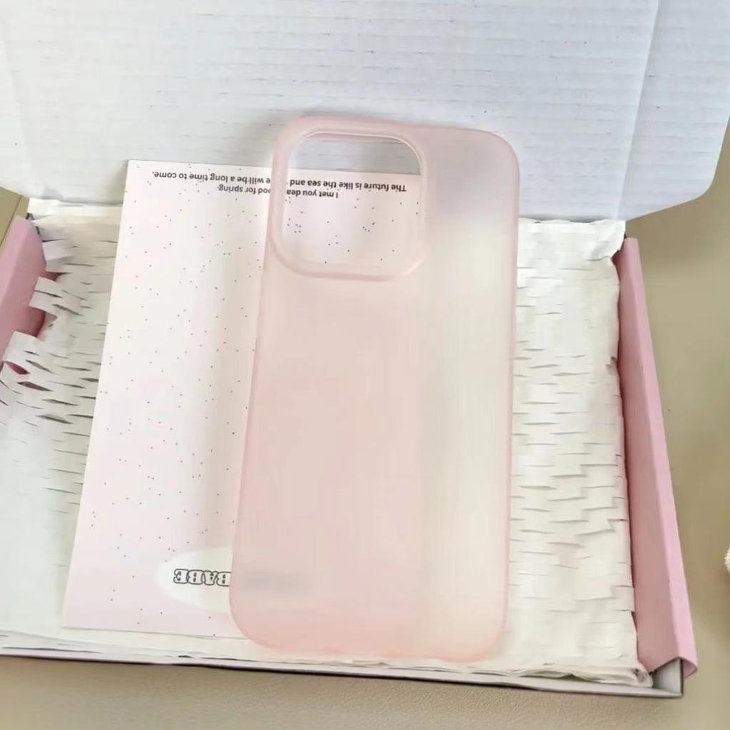 Solid Color Minimalist Frosted Phone Case Suitable for IPhone 15 Anti Drop 16 Promax Protective Case for Apple 14 Plus Case