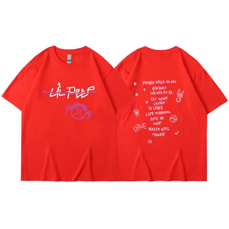 Rapper Lil Peep T Shirt Men Women Fashion T-shirt Tshirt Kids Hip Hop Tops Tee Music Tshirt Boy Tees Mens Clothing Summer