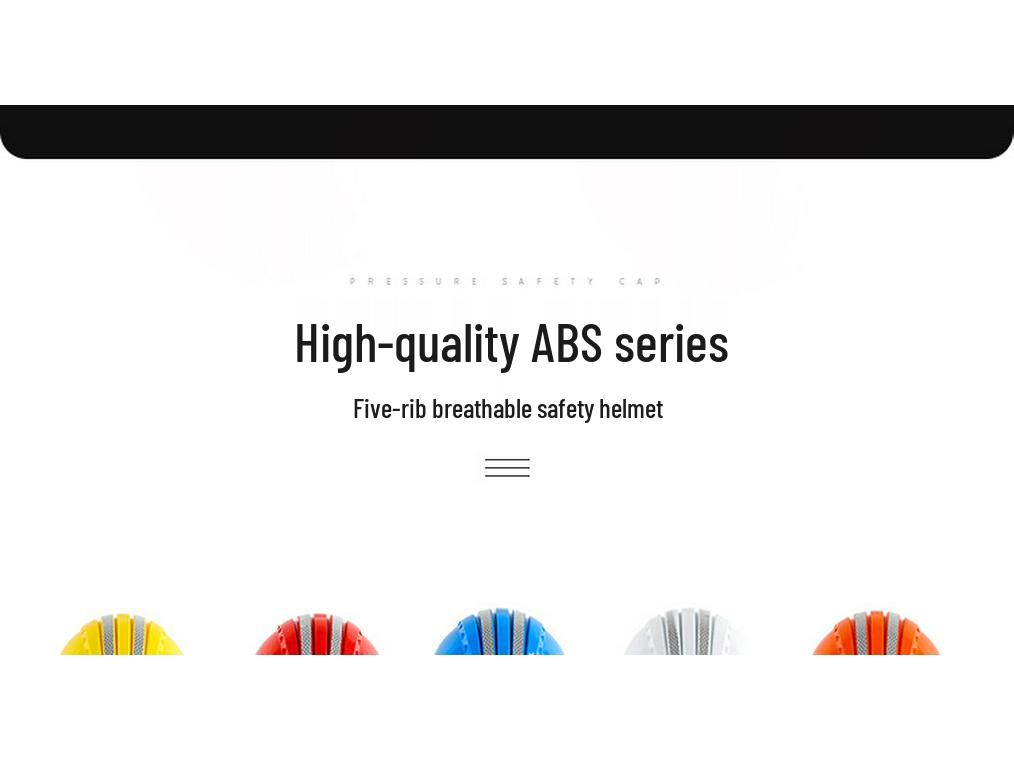 National Standard Thickened Breathable Anti-Smash ABS Safety Helmet Liner for Construction