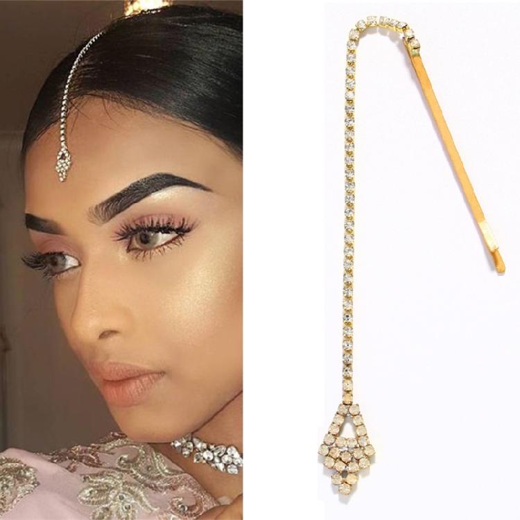 Elegant Forehead Charm Pendant Head Chain Exotic Head Jewelry for Music Festival Celebration and Cultural Event