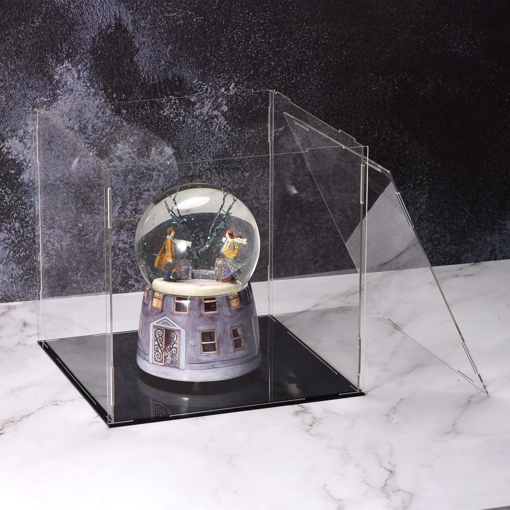 Uxcell Display Case, Dustproof, Protective Cube, Clear Acrylic, 30x30x15 Cm