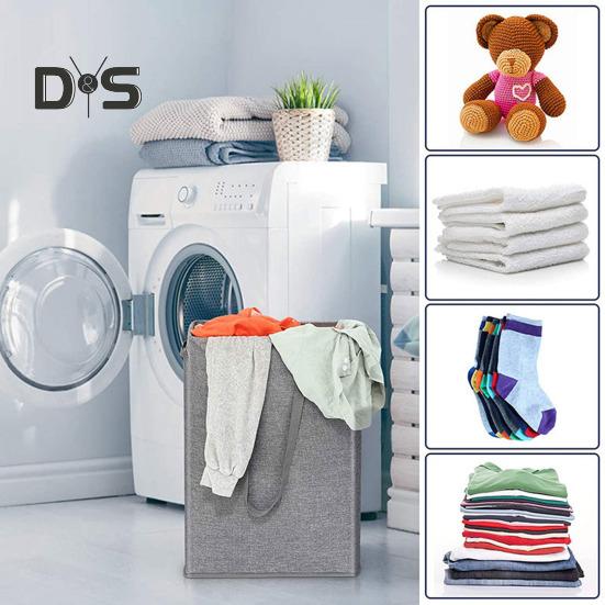 Laundry Storage Bag with Ergonomic Handle Foldable Design Dustproof Large Capacity Clothes Organization Laundry Basket