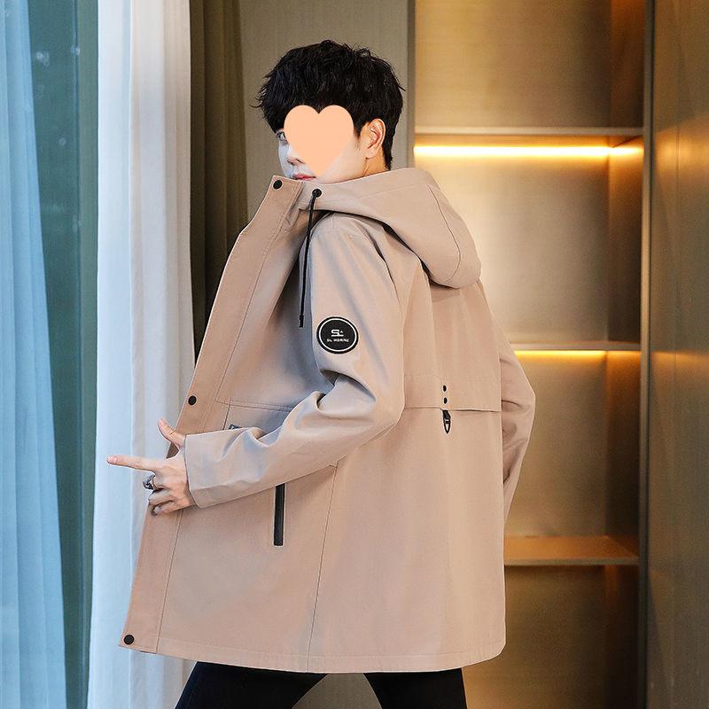 Autumn and Winter New Men's Velvet Thickened Jacket Korean Style Trendy Work Jacket Windbreaker Men's Velvet Jacket