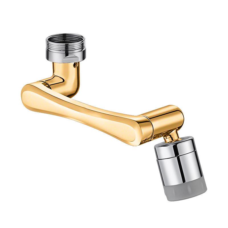 Universal 1080° Rotating Faucet with Lifting Anti-Splash Spout for Bathroom Face Washing and Brushing Teeth