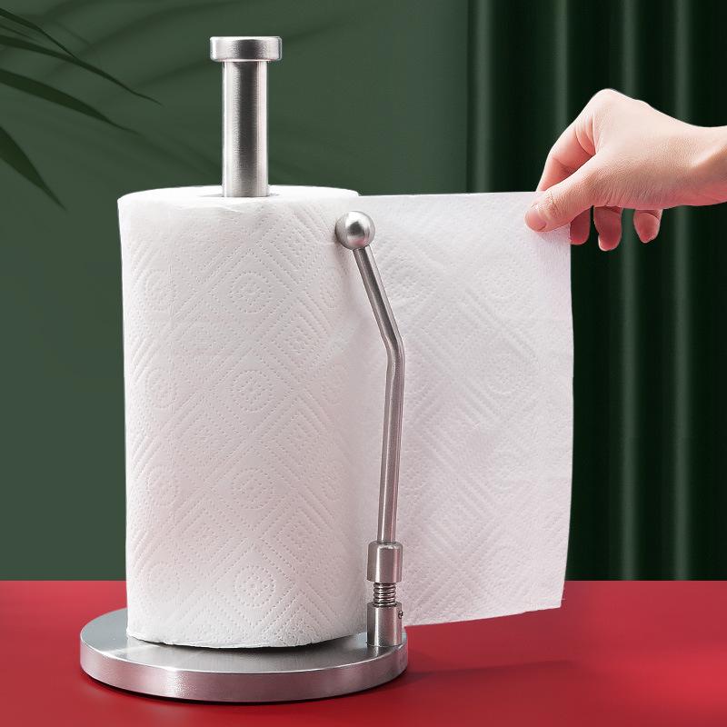 Stainless Steel Vertical Paper Towel Holder for Kitchen, Living Room, or Restaurant
