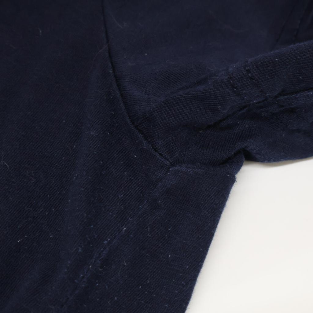 PRADA UMJ492 Navy Triangle Logo Crew Neck T-Shirt tops M NavyUsed