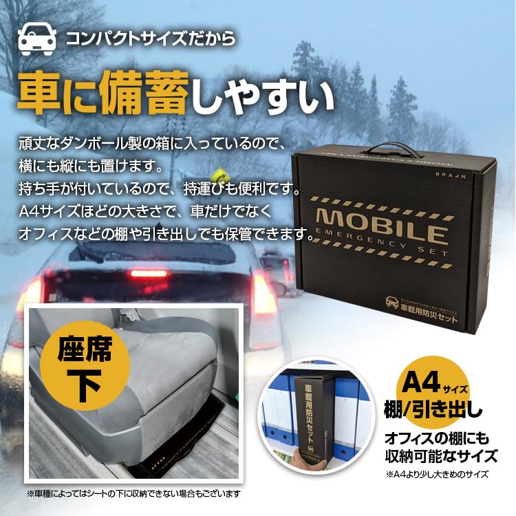 Brain Car Emergency Kit A Emergency Kit for Earthquakes and Traffic Emergency Items for Use During Overnight Stays In Your Car or Evacuating In Your