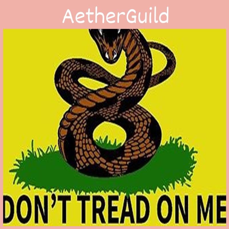 Dont On Tread Me Snake Banner Polyester Material Gadsden Flag For Events Patriot