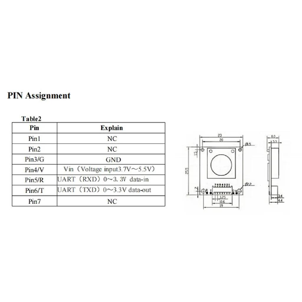 1PCS YYS Electrochemical NH3 Ammonia Gas Sensor Indoor Air Quality Environmental Monitoring SC05-NH3