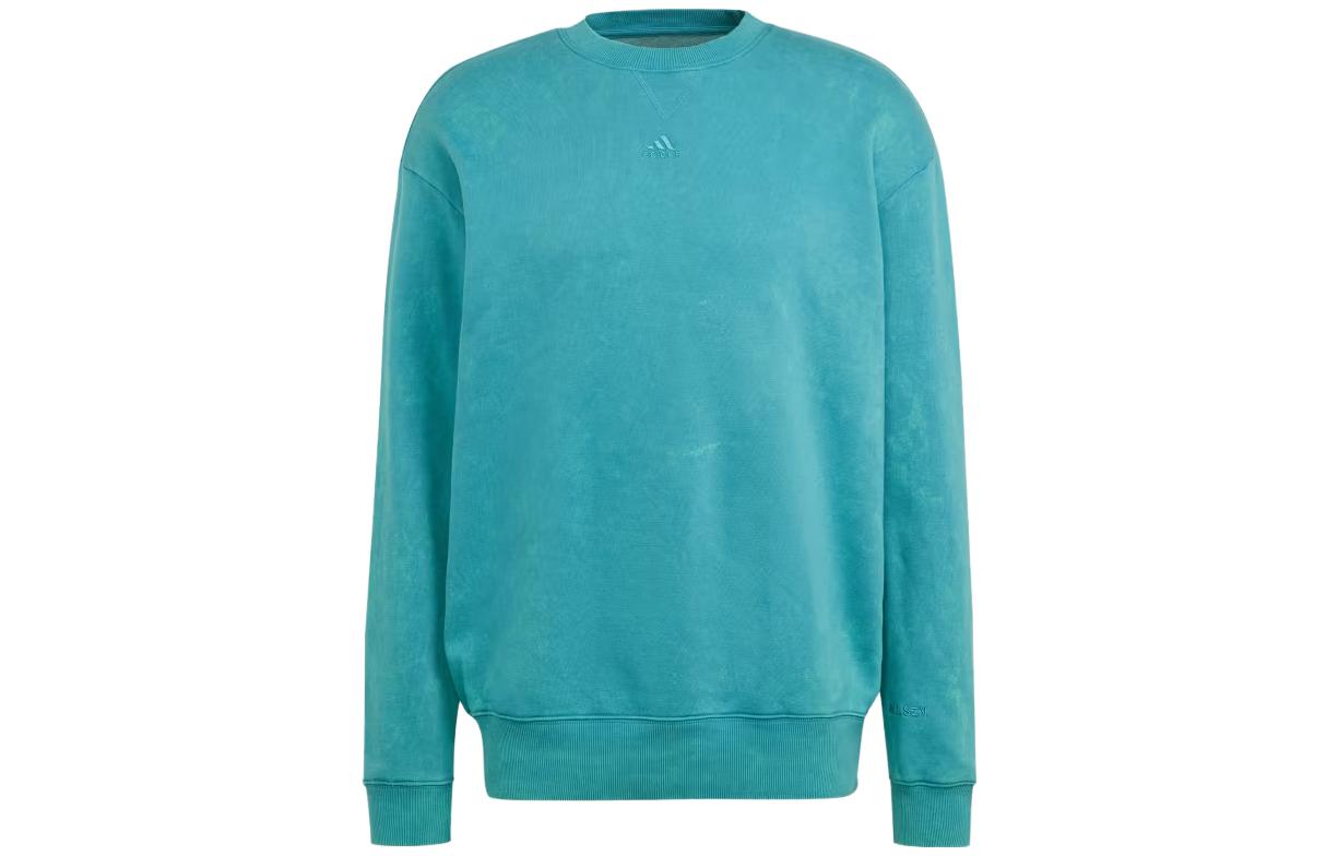Adidas Sweatshirts Men s Arctic Blue Crew Neck Moderate Regular IB4073 XXL