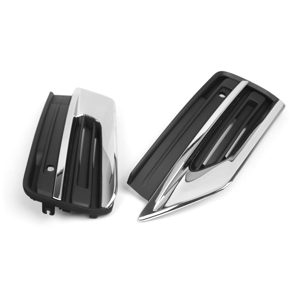 Right Front Lower Bumper Grilles ABS Fog Lamp Grille Replacement for Volvo XC90 2020- ONWARDS FACELI