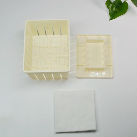 1 szett Tofu présforma Könnyen mosható barkács műanyag, erős szójabab túró formakészítő szerszám Konyhai kellékek