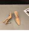 2024 Spring Fashion: Women's Pointed Toe Mid-Heel Backless Stiletto Sandals