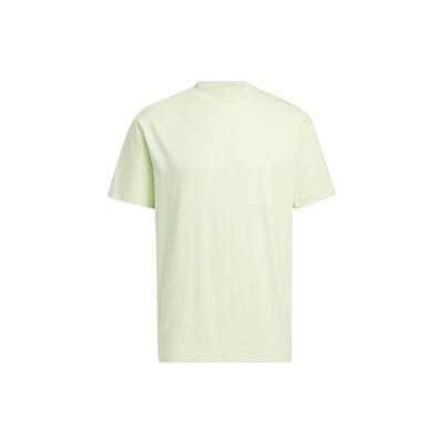 Adidas Neo Solid Color Crew Neck Sports T-Shirt Unisex Tops Light-Green HS6816