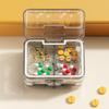 Moisture-proof Double-Layer Pill Box Sealed Pill Organizer Practical Pill Splitter  Office