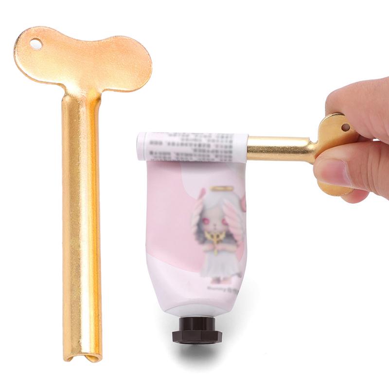 1Pcs Stainless Steel Toothpaste Squeezer Facial Cleanser Toothpaste Dispenser Squeezer Tube Tools Metal Bathroom Accessories