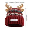 Windproof Knitted Deer Antler Hat Knitted Festival Christmas Antler Hat New Deer Hat  Outdoor