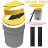 Mouse Catcher Trap Bucket Intelligent Pitfall Auto Reset Flip and Slide Bucket Lid Auto Reset Reusable Mouse Pest Control Traps