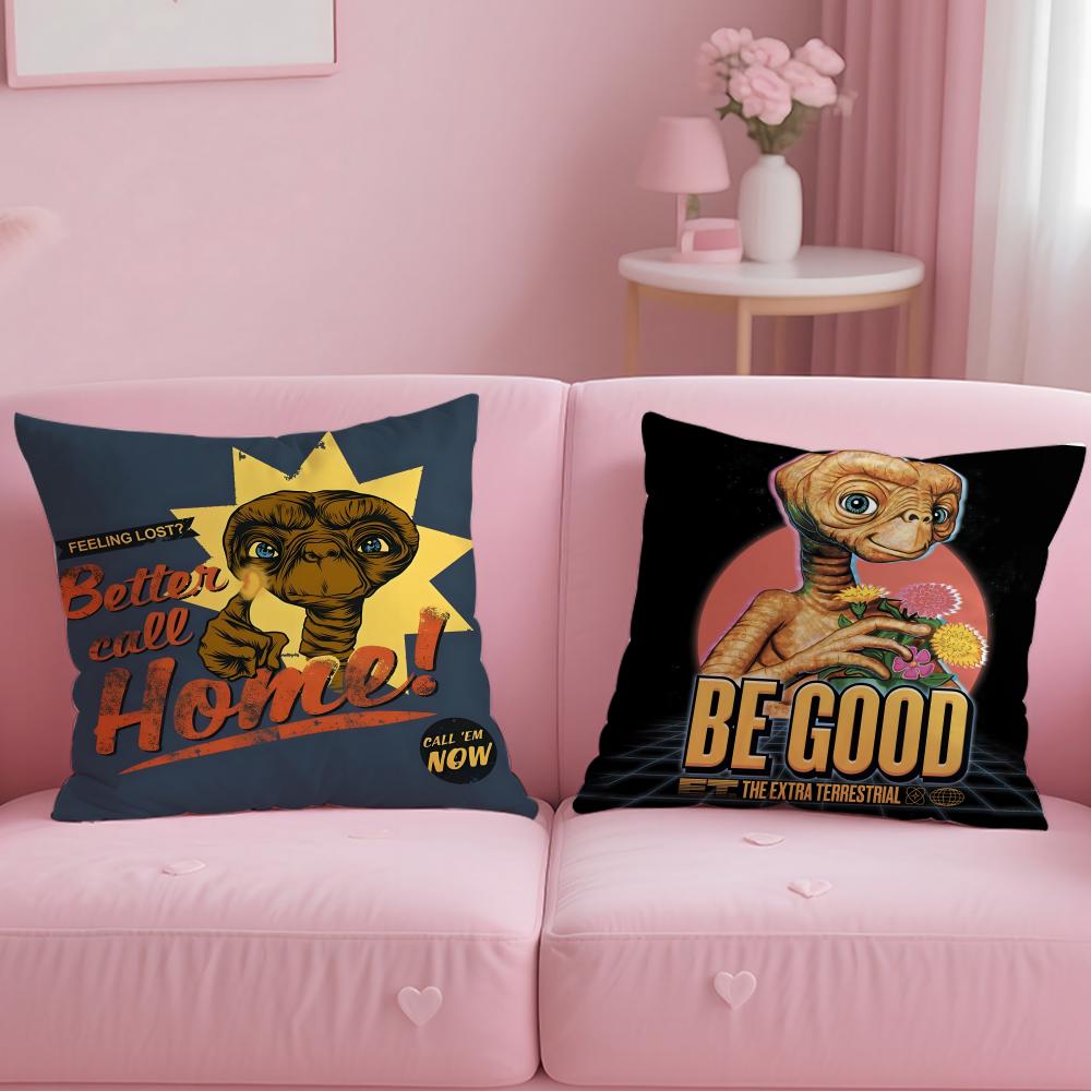 Fashion EET the ExtraTerrestrialful Cushion Cover Comfortable Reversible Pillow Cover Ideal for Car Sofa Bedroom  Beyond