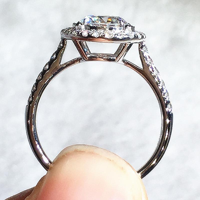 Temperament Sweet Engagement Rings for Women Inlay AAA Crystal Cubic Zircon Proposal Ring Anniversary Gift Trendy Jewelry