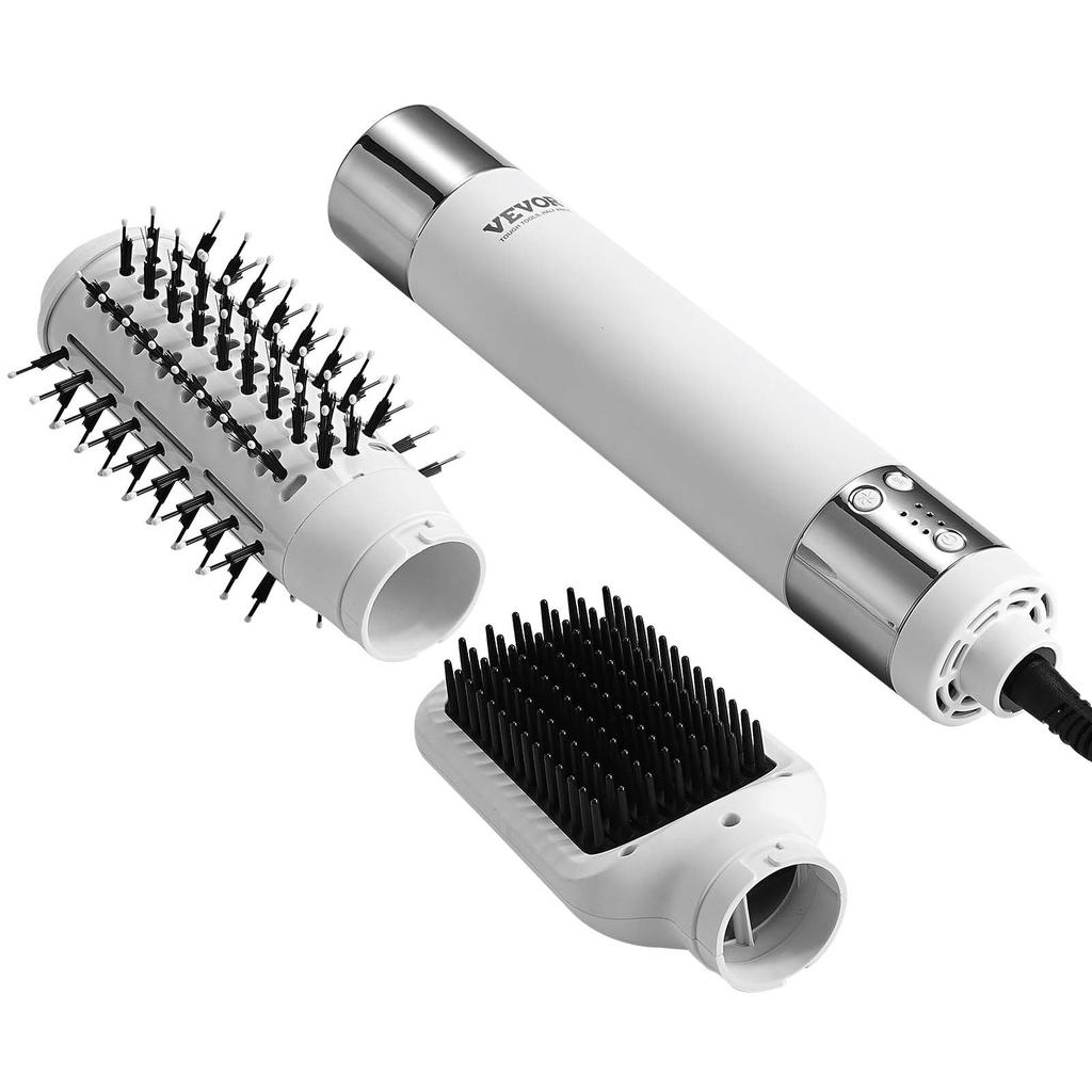 VEVOR Hair Dryer Styler, Ionic Hair Dryer Brush, 110,000RPM High-Speed Hot Air Styler with Oval & Paddle Brush