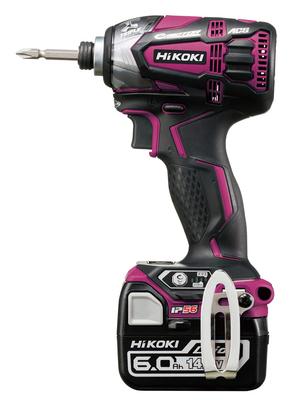 HiKOKI Visseuse à chocs sans fil comprend 2 et Mallette Vendu 14.4V, Rouge, Batteries, Chargeur, (Bits séparément), WH14DDL2(2LYPK)(R)