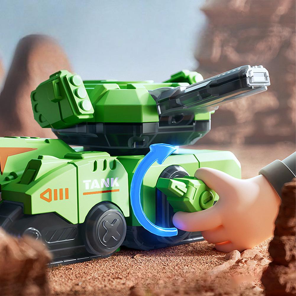 Toy Tanks For Kids Wind-up Toy 360° Rotation Vehicle Toys With Hidden Storage Box Birthday Gifts For Boys Girls