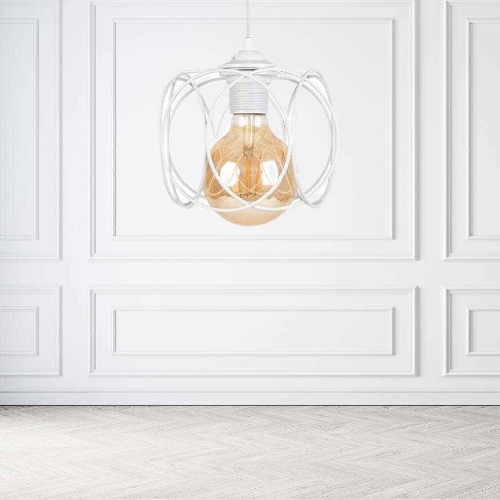 

Evo Authentic White Metal Chandelier Hall Entrance Pendant