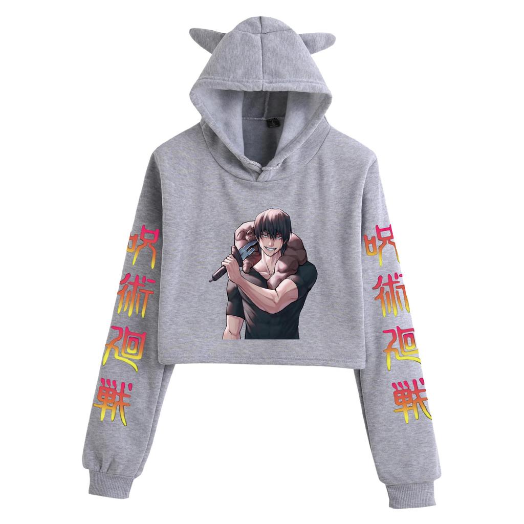 Jujutsu Kaisen Women's Cat Ear Hoodie - Casual and Trendy